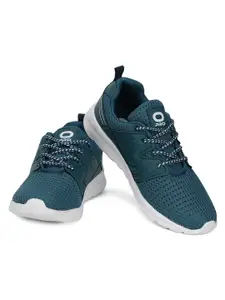 Khadims Men Teal Textile Running Non-Marking Shoes