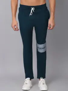 Rodamo Men Teal-Green Solid Track Pants