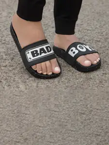 aadi Men Black & White Printed Slip-On