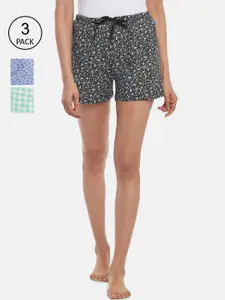 Dreamz by Pantaloons Women Multicoloured Checked Lounge shorts