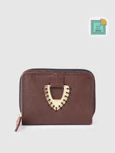 Hidesign Women Brown Leather Two Fold Wallet