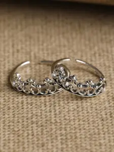 Clara Set Of 2 Silver-Toned Toe Rings