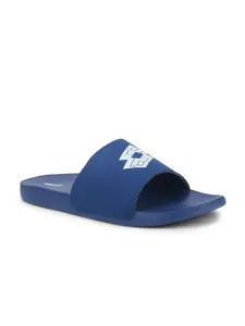 Lotto Lotto Men Blue & White Printed Rubber Slip-On