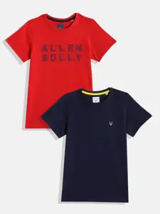 Allen Solly Junior Boys Pack of 2 Pure Cotton T-shirts