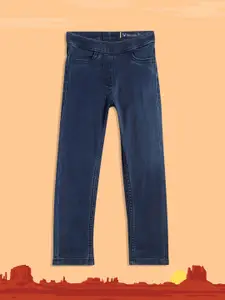 Allen Solly Junior Girls Blue Clean Look Stretchable Jeans