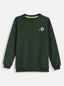 Allen Solly Junior Boys Green Sweatshirt