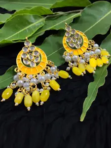 MORKANTH JEWELLERY Yellow Contemporary Drop Earrings