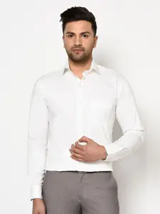 JOLLY'S Men White Straight Casual Shirt