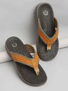 Buckaroo Men Tan Brown Jaripeo Vegan Casual Sandals