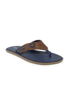 BYFORD by Pantaloons Men Navy Blue & Brown Comfort Sandals
