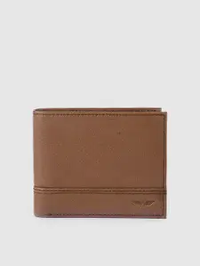 Park Avenue Men Brown Leather Two Fold Wallet