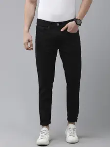 BEAT LONDON by PEPE JEANS Men Black Chinox Regular Fit Stretchable Jeans