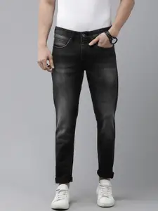 BEAT LONDON by PEPE JEANS Men Black Chinox Regular Fit Light Fade Stretchable Jeans