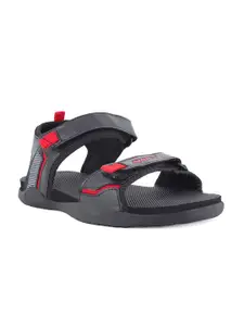 Sparx Men Black Solid Sports Sandals