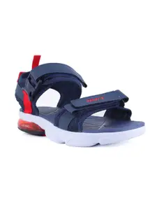 Sparx Men Navy Blue & Red Comfort Sandals