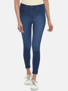 People Women Navy Blue Skinny Fit Jeans
