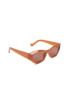 Voyage Women Brown Lens & Brown Cateye Sunglasses with UV Protected Lens