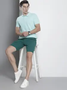 Nautica Men Teal Green Slim Fit Chino Shorts