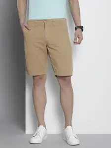 Nautica Men Khaki Solid Slim Fit Mid-Rise Regular Shorts