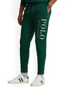 Polo Ralph Lauren Men Green Solid Joggers With Embroidered Brand Logo