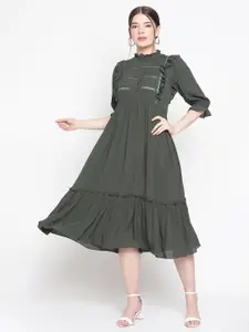 Amagyaa Green Midi Dress