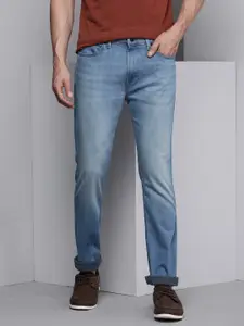 Kenneth Cole Invictus Men Dark Blue Light Fade Slim Fit Mid Rise Quintessential Jeans