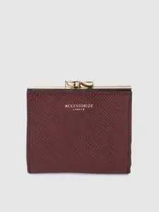 Accessorize London Women Faux Leather Bella Clipframe Wallet