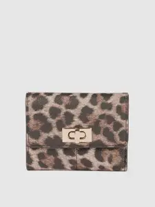 Accessorize London Women Faux Leather Leopard Sandra Wallet