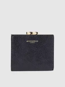 Accessorize London Women Faux Leather Bella Two Fold Wallet