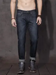 Roadster Men Navy Blue Slim Fit Mid-Rise Clean Look Jeans
