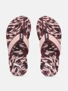 Puma Women Purple & Pink Printed Sofi V5 Thong Flip-Flops