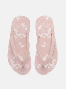 Puma Women Pink Blush Printed Thong Flip-Flops