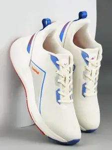 Campus Men White Mesh Running Shoes