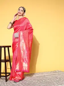 Saree mall Ethnic Motifs Saree with Woven Design Border
