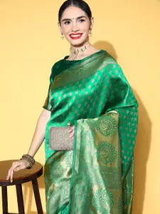 Saree mall Ethnic Motifs Saree with Woven Design Border