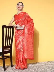 Saree mall Ethnic Motifs Saree with Woven Design Border