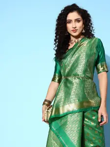 Saree mall Ethnic Motifs Saree with Woven Design Border