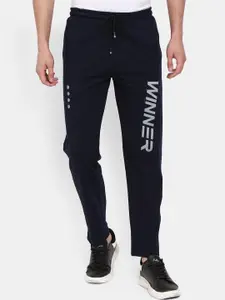 V-Mart Men Navy Blue Solid Track Pants
