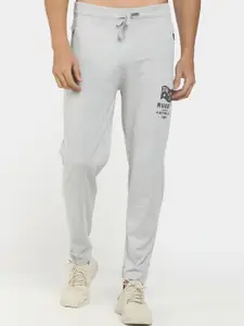 V-Mart Men Grey Melange Solid Track Pants