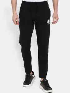 V-Mart Men Black Solid  Track Pants