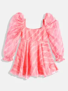 Ethnovog Pink Made To Measure A-Line Dress