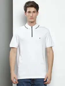 Tommy Hilfiger Men White Polo Collar T-shirt