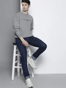 Tommy Hilfiger Pure Cotton Brand Logo Embroidered Oversized Sweatshirt