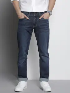 Tommy Hilfiger Men Blue Slim Fit Mid-Rise Stretchable Jeans