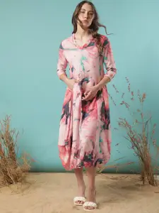 RAREISM Multicoloured Floral Midi Dress