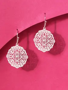 Accessorize London Filigree Pearl Circular Drop Earrings
