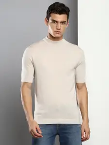 Calvin Klein Jeans Men Beige Round Neck Pullover Sweaters