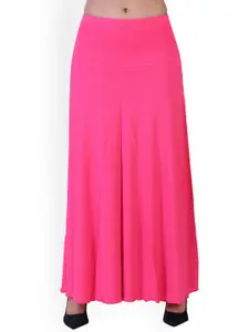 LAASA  SPORTS Women Pink Solid Maxi Skirts