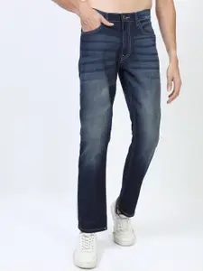 HIGHLANDER  Men Blue Straight Fit Clean look Light Fade Stretchable Jeans