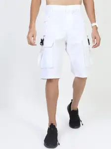 KETCH Men White Cargo Shorts